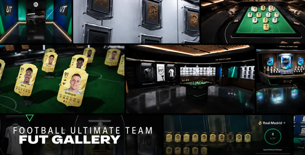 FC 27 FUT Gallery Store showing Gallery Tokens and redeemable Hall of FUT base cards