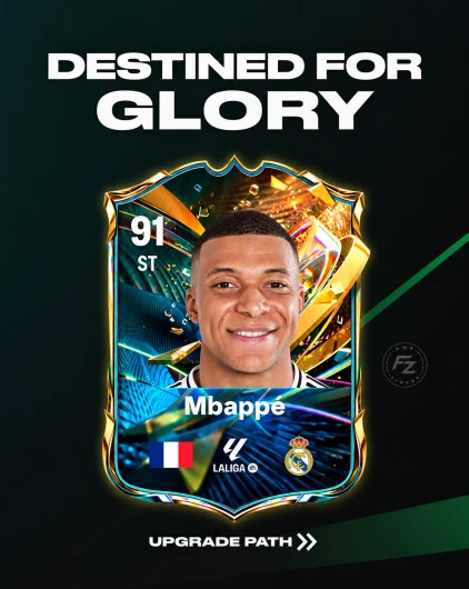 EA FC 27 Destined for Glory promo key art led by Kylian Mbappe