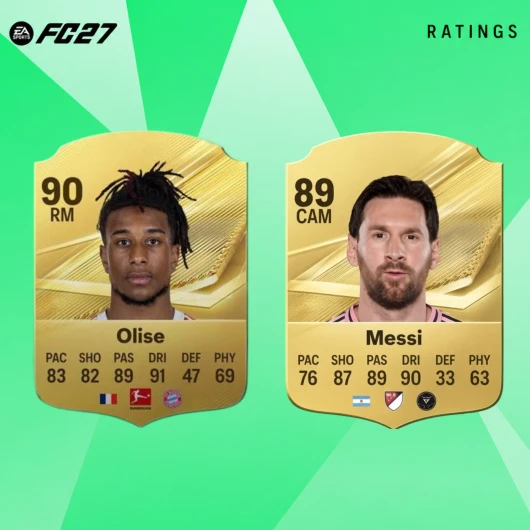 EA SPORTS FC 27 biggest ratings movers, including Michael Olise's +4 upgrade.