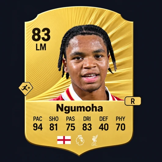 Rio Ngumoha FC 27 gold card with 90 Pace