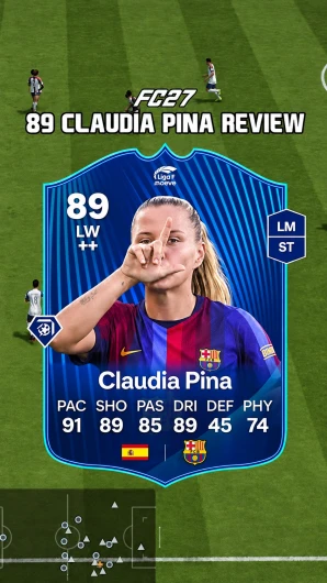 Claudia Pina with the Hunter chemistry style in EAFC 27 Ultimate Team