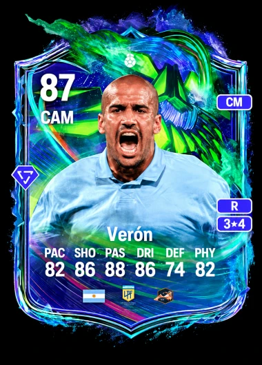 FC 27 Ultimate Scream Hero Juan Sebastián Verón 87, recompensa da Token Store por 900 tokens