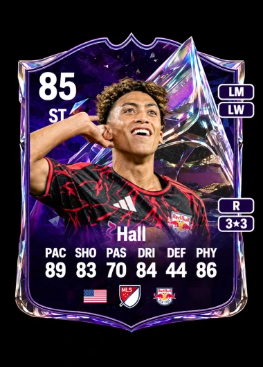 EA FC 27 Ultimate Team中的Julian Hall 85 Future Stars前锋卡