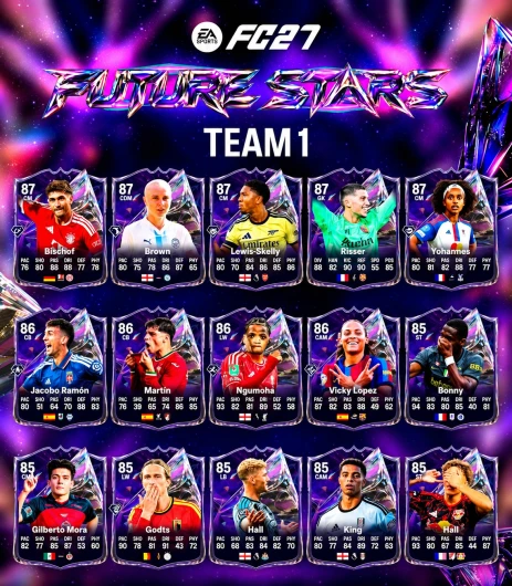  FC 27 Future Stars Team 1 official reveal in Ultimate Team